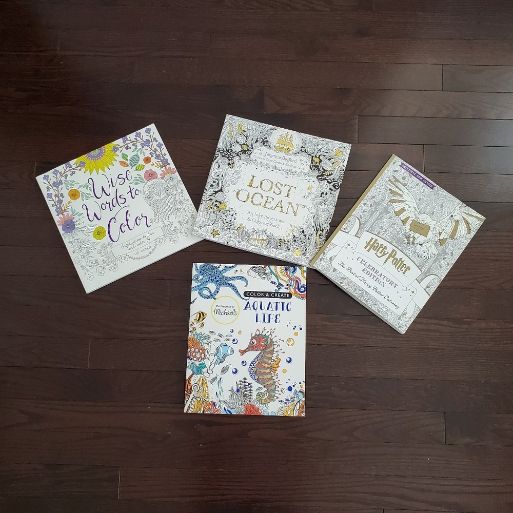 Bundle of 4 colouring books